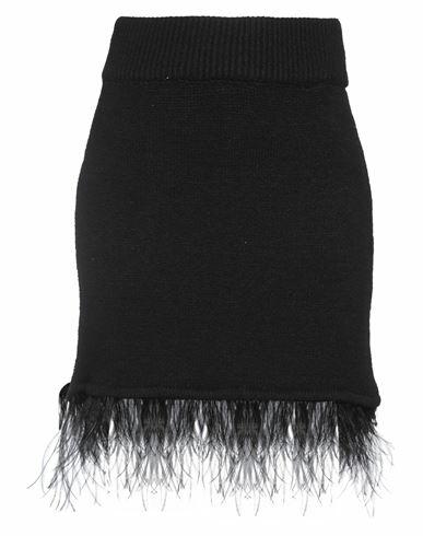 Soallure Woman Mini skirt Black Acrylic, Polyamide, Polyester, Wool, Viscose Cover