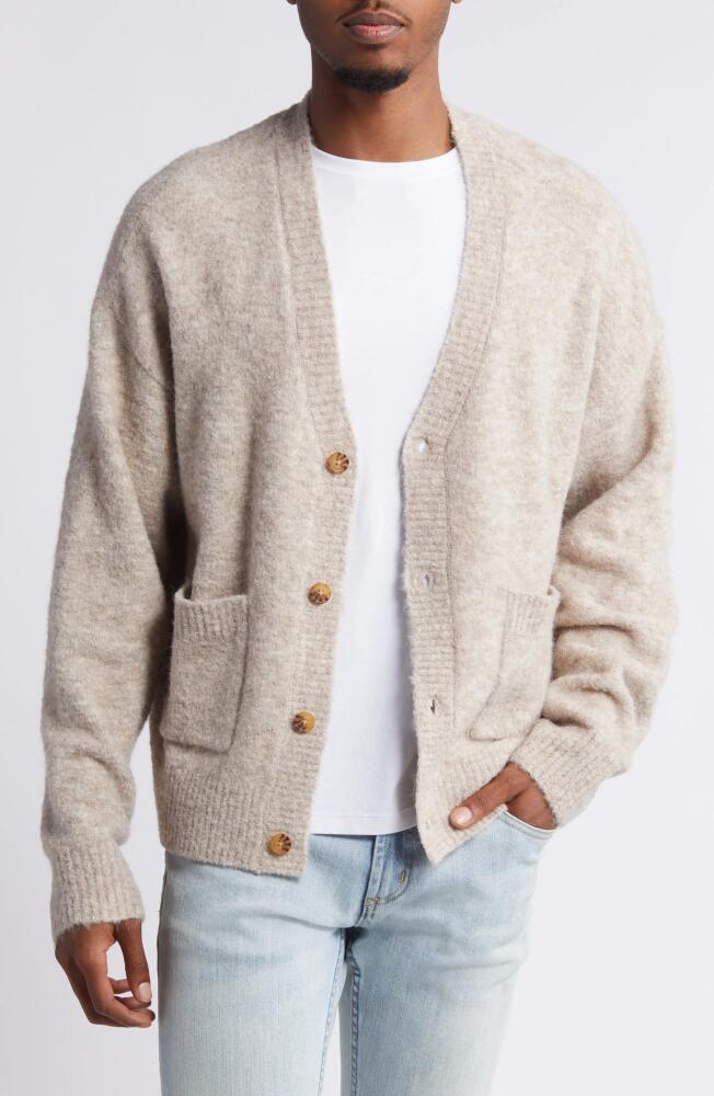 PacSun Nile Heathered Bouclé Cardigan in Fog Cover