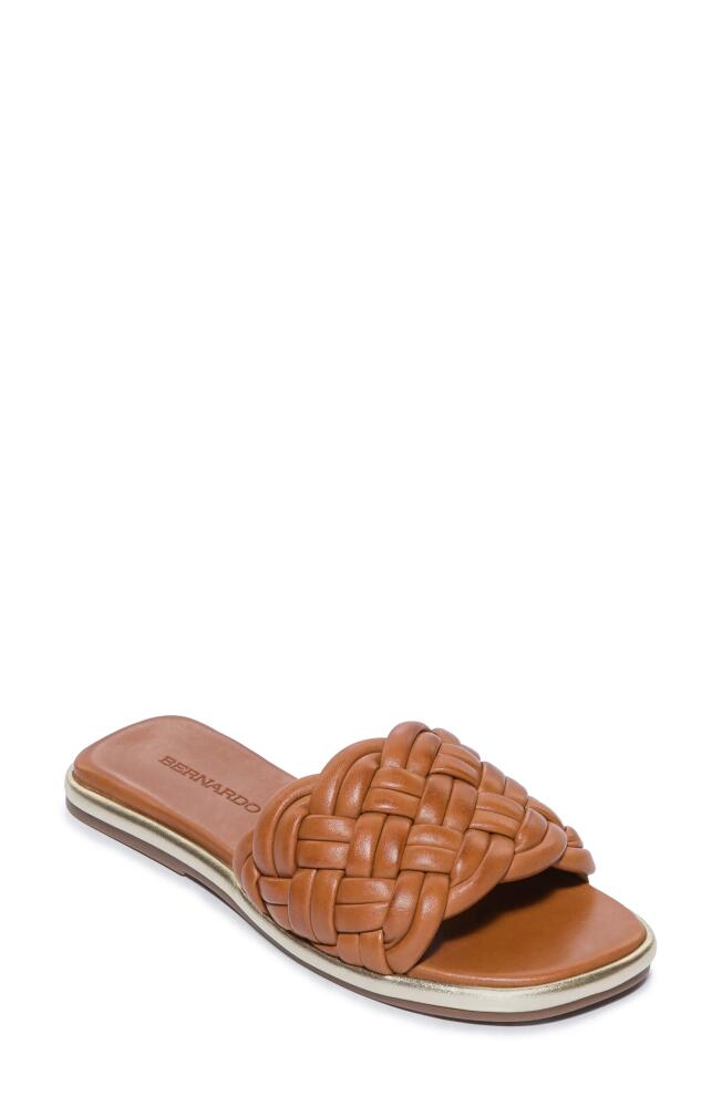 Bernardo Footwear Troy Slide Sandal in Luggage Cover