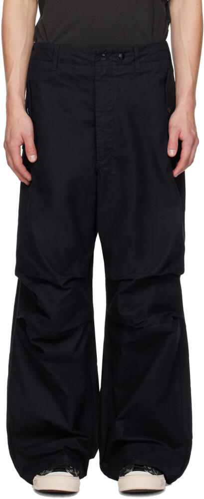 Engineered Garments Black Herringbone Trousers Cover