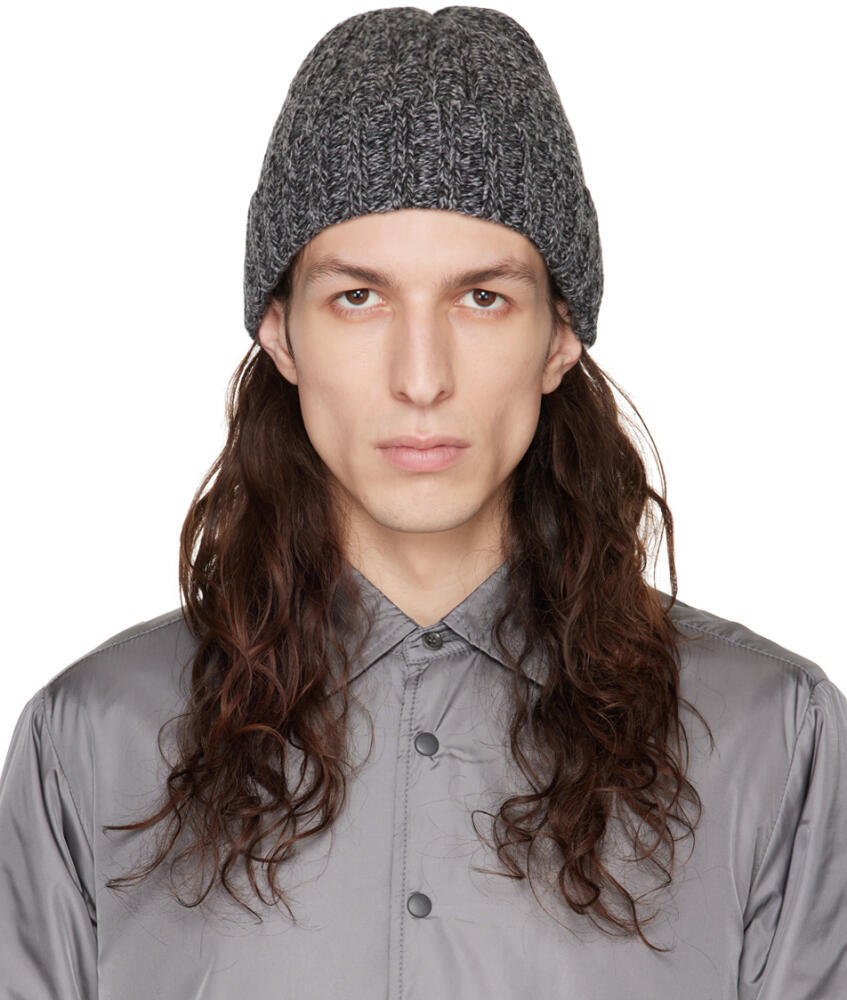 ASPESI Gray Ribbed Beanie Cover