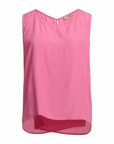 Her Shirt Her Dress Woman Top Pink Viscose, Silk Cover