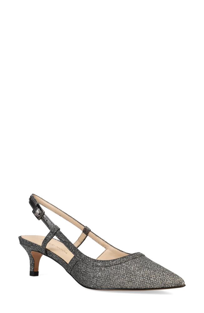 Pelle Moda Deena 2 Slingback Pump in Pewter Cover