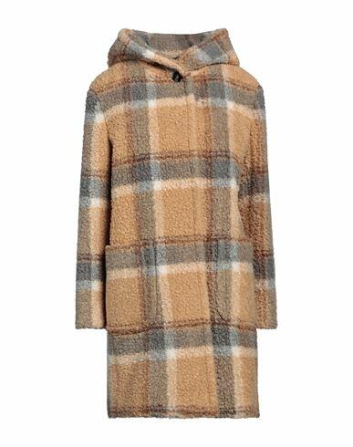 Cinzia Rocca Woman Coat Sand Acrylic, Polyester, Wool Cover