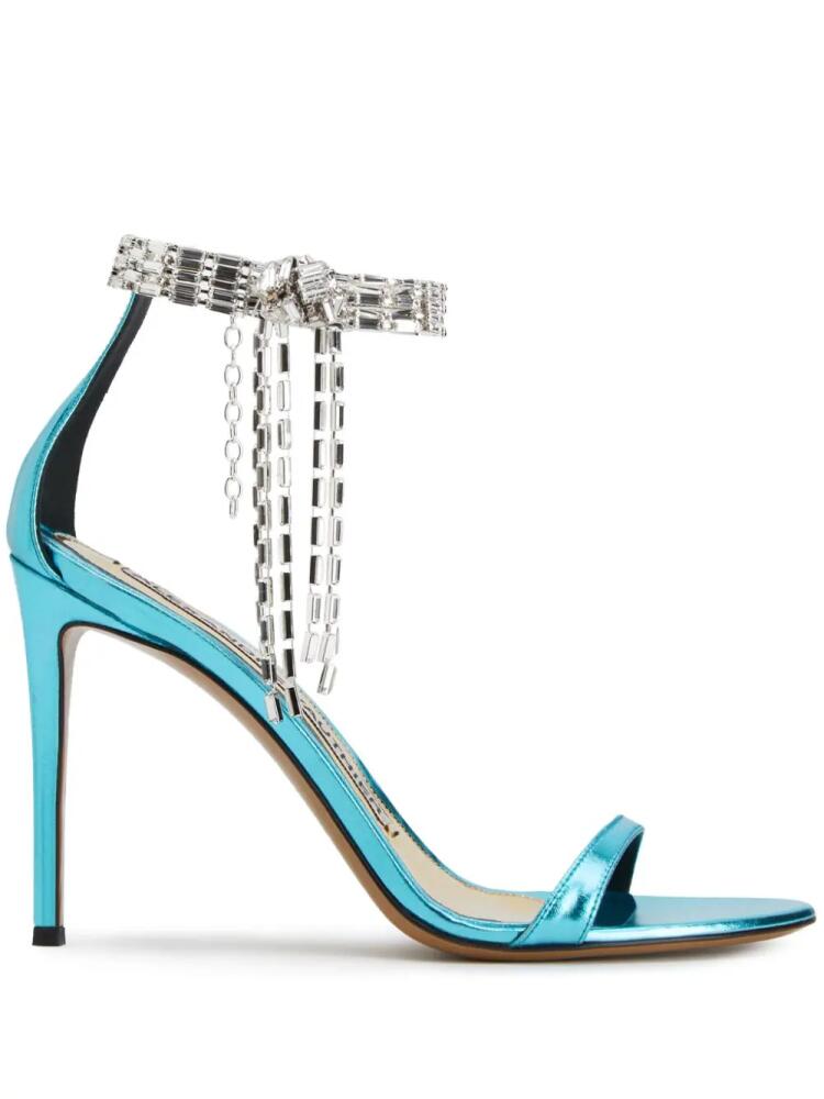 Alexandre Vauthier 105mm crystal-embellished sandals - Blue Cover