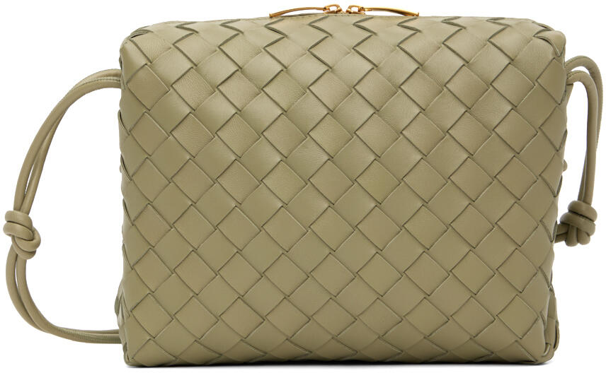 Bottega Veneta Khaki Small Loop Camera Bag Cover