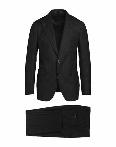 Tagliatore Man Suit Black Virgin Wool Cover