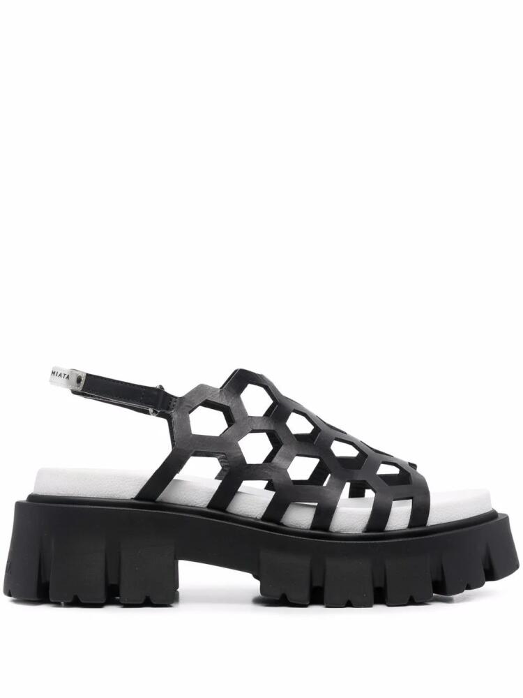 Premiata cut-out detail sandals - Black Cover