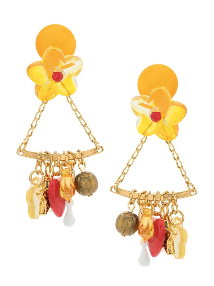 Amir Slama Penduricalho earrings - Yellow Cover