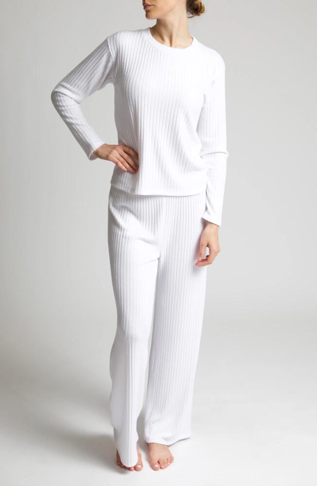 Andine Soleil Seville Rib Lounge Pants in White Cover