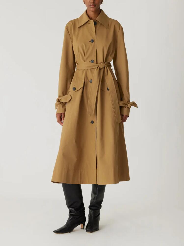 Rebecca Taylor Refined Sateen Trench Coat in Date Cover