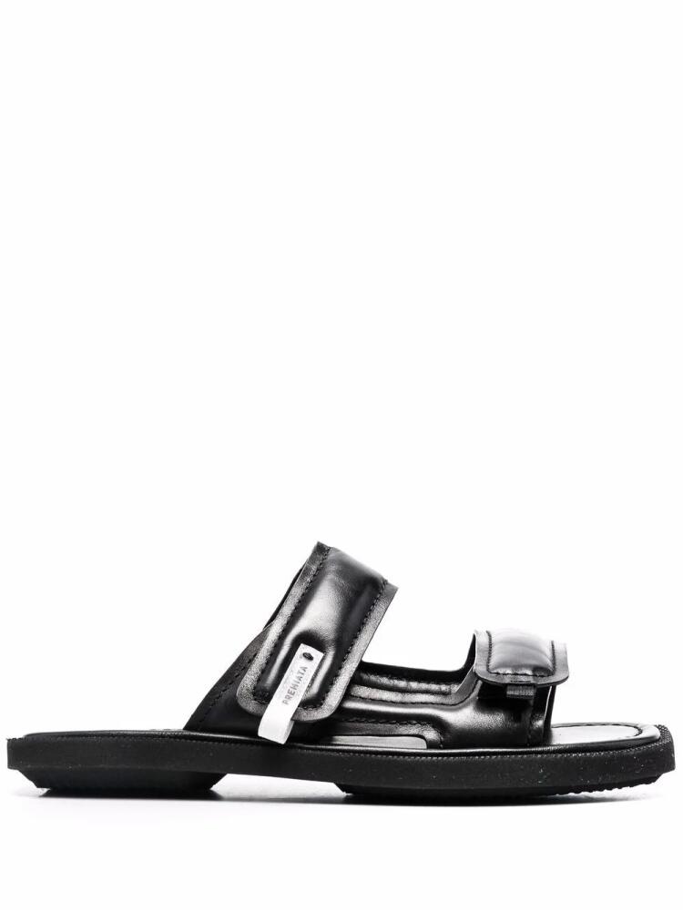 Premiata side logo-patch sandals - Black Cover