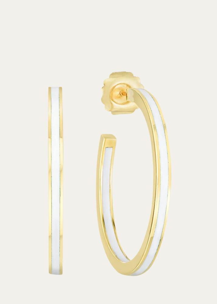 Audrey C. Jewels Enamel Hoop Earrings Cover