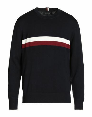 Tommy Hilfiger Man Sweater Midnight blue Cotton Cover