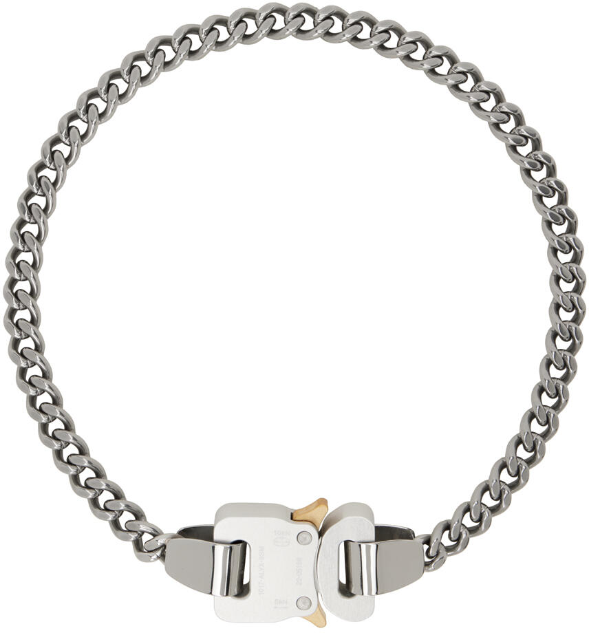 1017 ALYX 9SM Silver Metal Buckle Necklace Cover