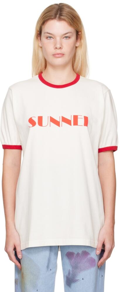 SUNNEI SSENSE Exclusive White T-Shirt Cover