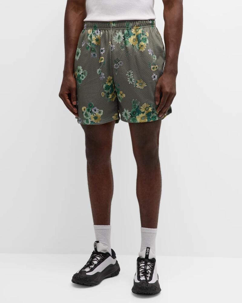 John Elliott Men's Rivalry Floral Mesh Shorts Cover