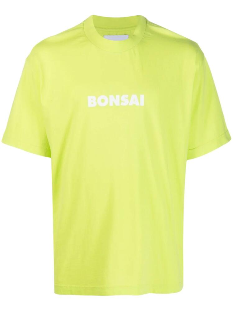 Bonsai logo-print T-shirt - Green Cover