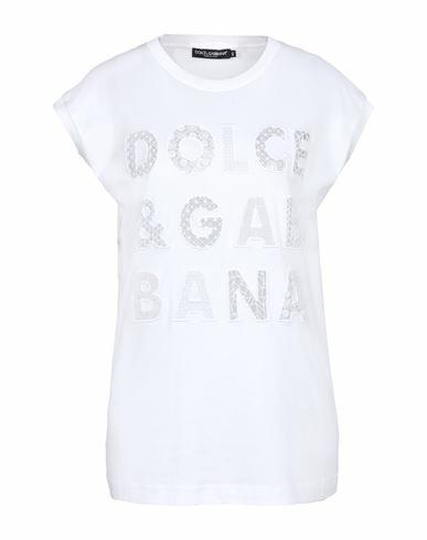 Dolce & gabbana Woman T-shirt White Cotton, Viscose, Polyester Cover