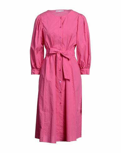 Caractère Woman Midi dress Fuchsia Cotton Cover