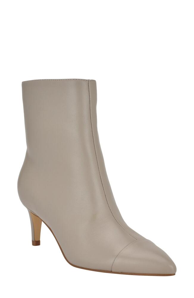 Calvin Klein Gentley Pointed Cap Toe Bootie in Taupe Cover