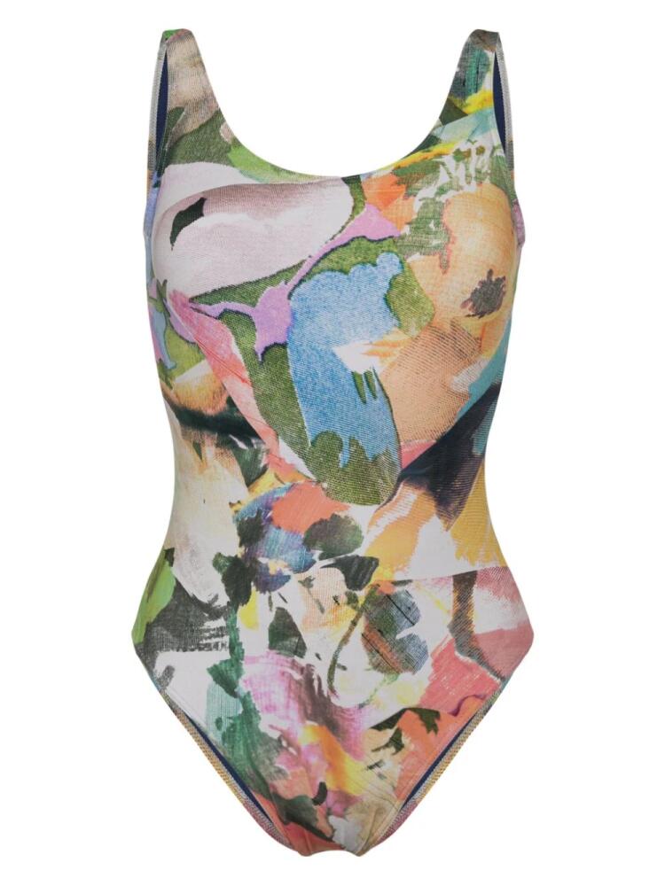 Paul Smith Floral Collage-print swimwear - Pink Cover