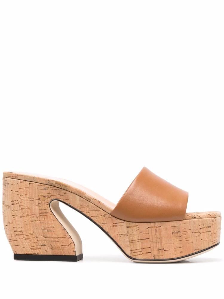 Si Rossi cork platform mules - Brown Cover