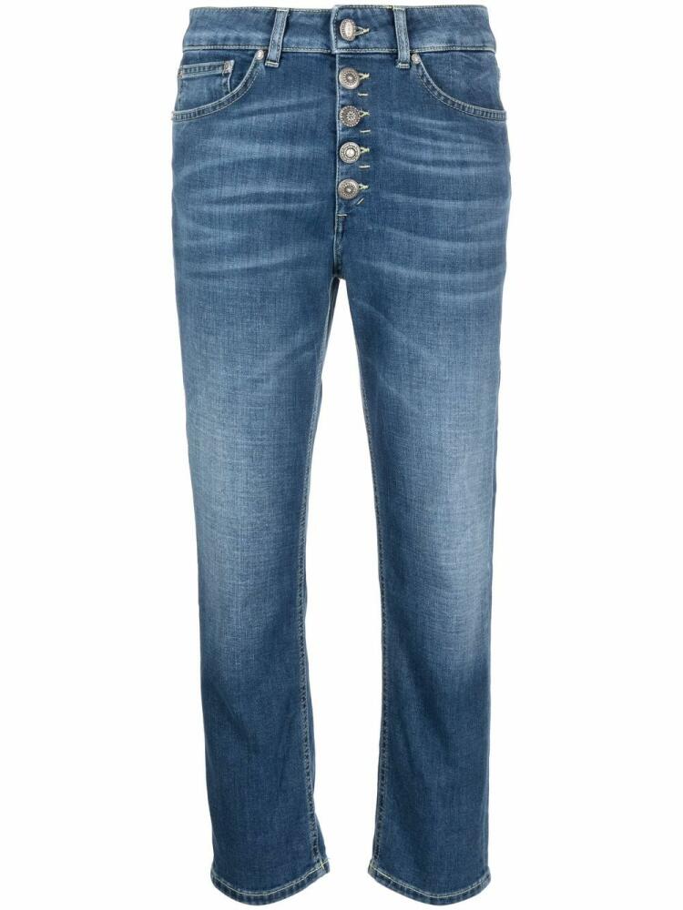 DONDUP high-waisted cropped jeans - Blue Cover