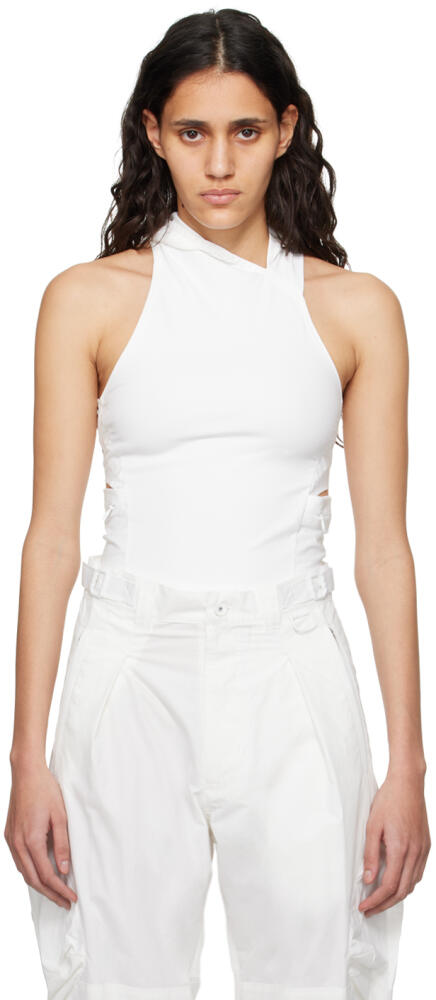 HYEIN SEO White Hooded Tank Top Cover