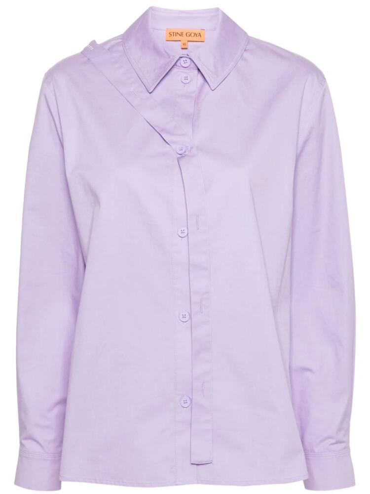 Stine Goya Sgmartina belted shirt - Purple Cover