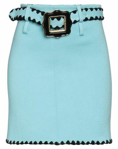 Cormio Woman Mini skirt Turquoise Cotton Cover