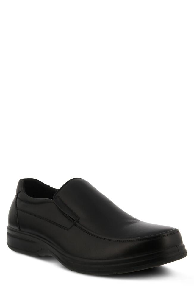 Spring Step Devon Leather Loafer in Black Cover