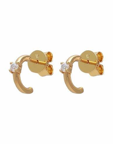 P D Paola Ar White Solitary Woman Earrings Gold 925/1000 Silver Cover