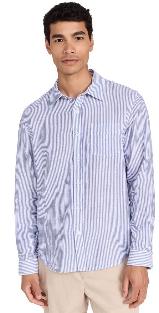 Alex Mill Mill Shirt In Double Gauze White/Evening Blue Cover