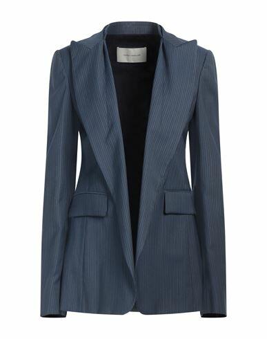 Cedric Charlier Woman Blazer Slate blue Virgin Wool, Viscose, Elastane Cover