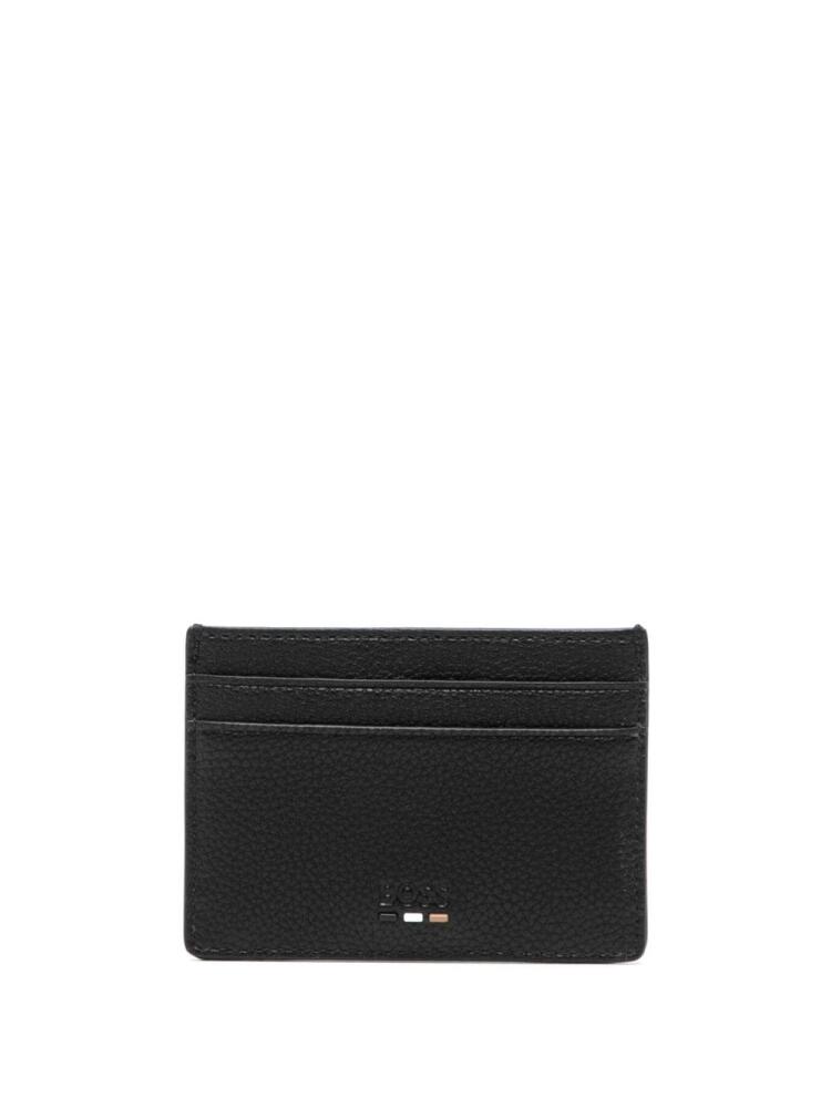 BOSS embossed-logo card holder - Black Cover