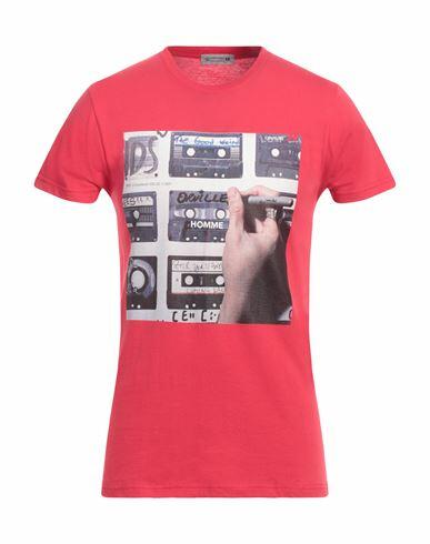 Daniele Alessandrini Homme Man T-shirt Red Cotton Cover