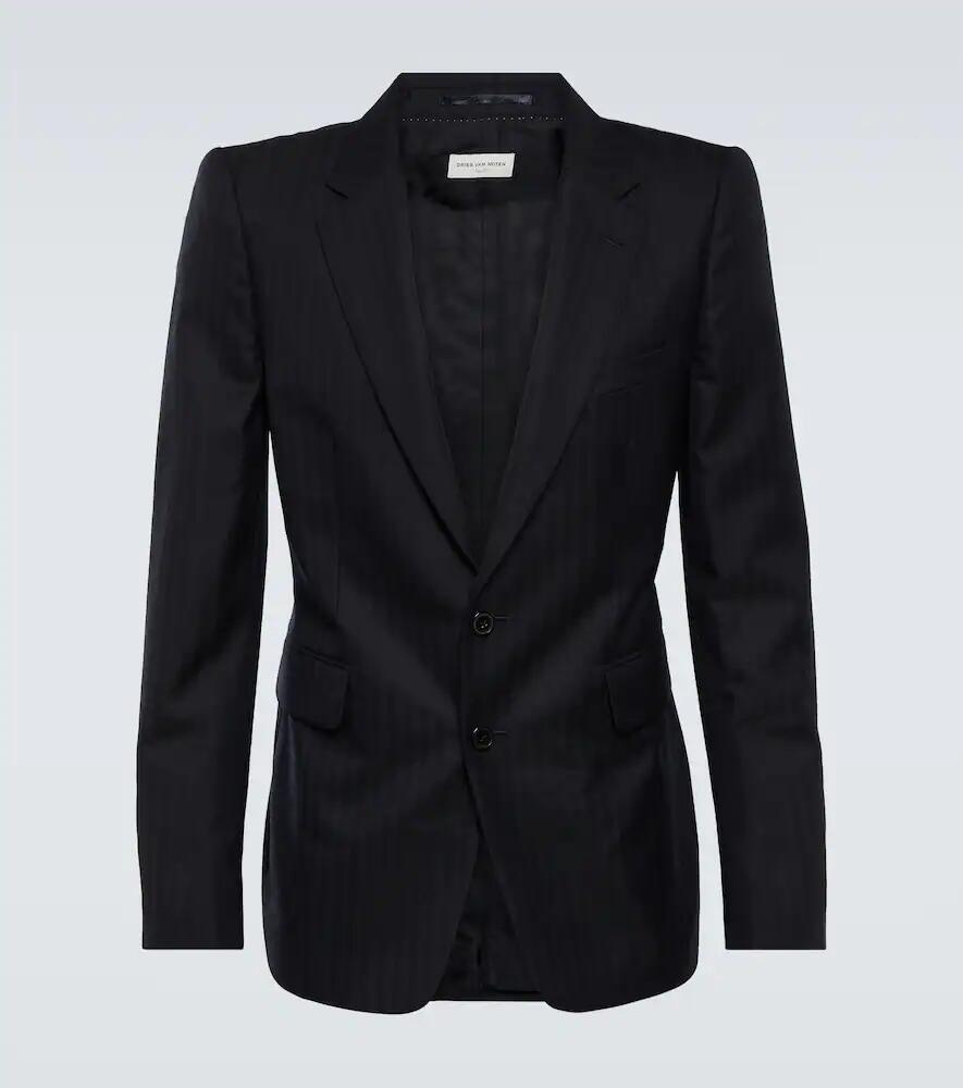 Dries Van Noten Striped wool blazer Cover