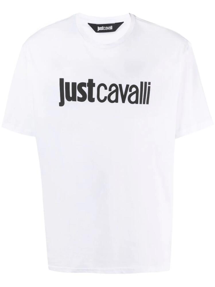 Just Cavalli logo-print cotton T-shirt - White Cover