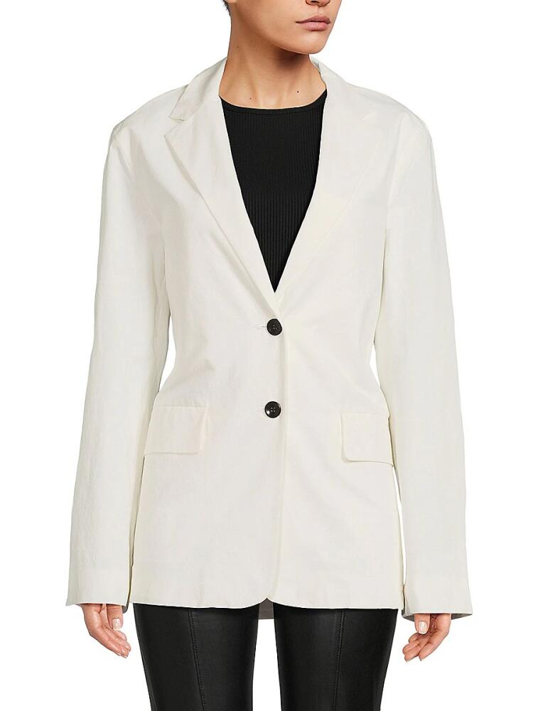 Proenza Schouler Women's Linen Blend Blazer - Off White Cover