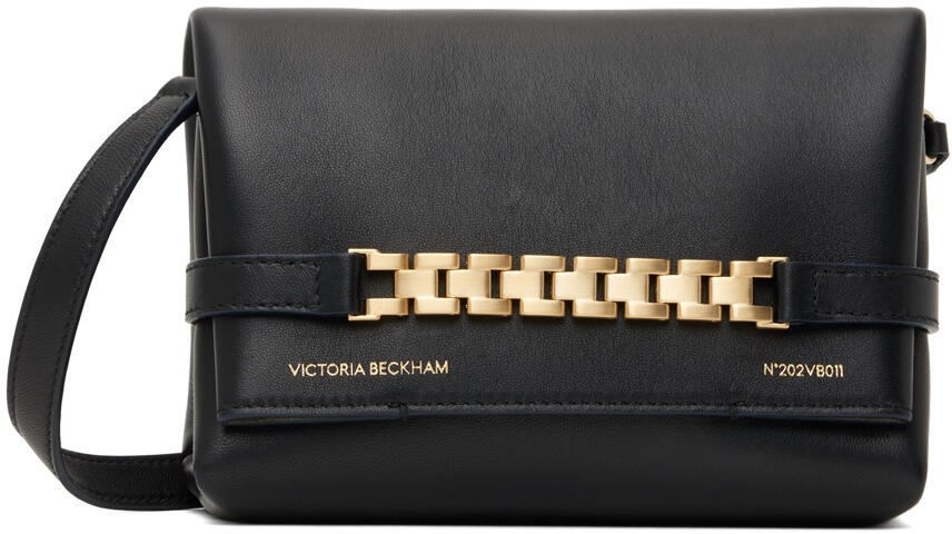 Victoria Beckham Black Mini Chain Pouch Cover