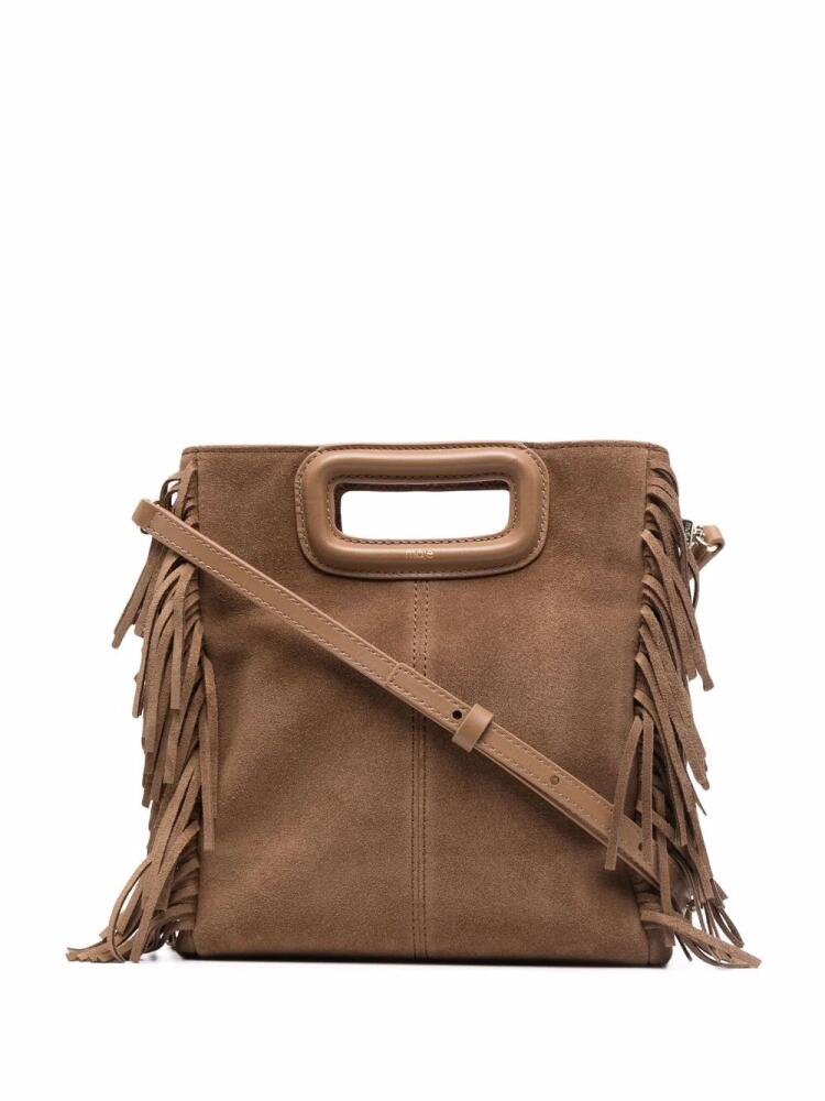 Maje M fringed suede bag - Brown Cover