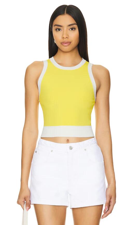 Alice + Olivia Boyd Tank in Yellow Cover