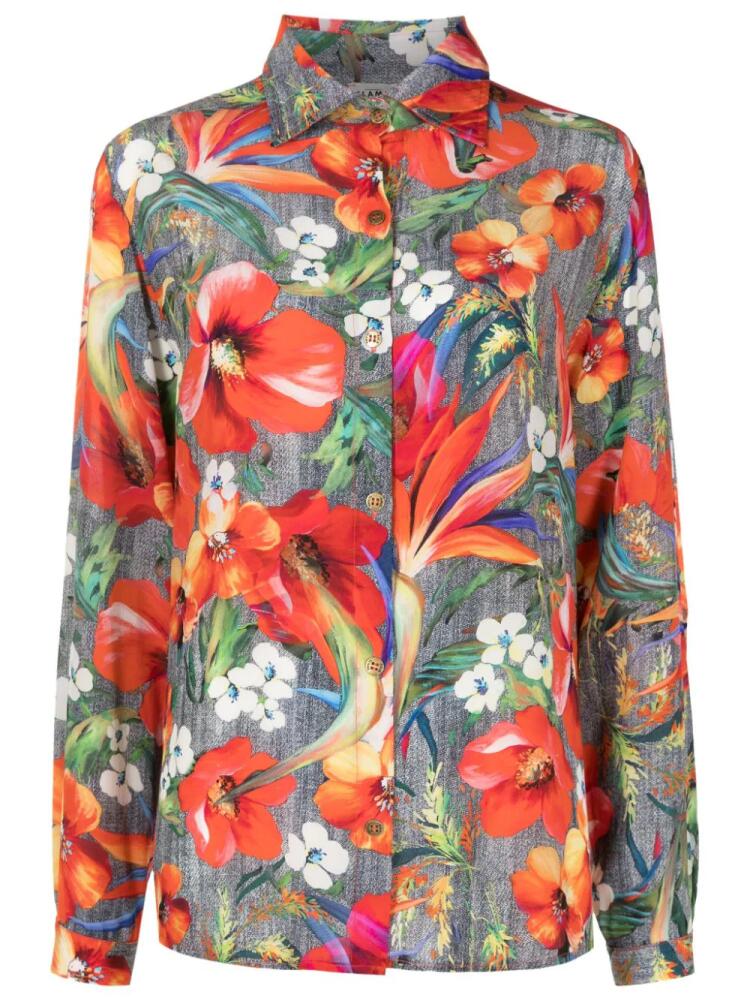 Amir Slama floral-print silk shirt - Multicolour Cover