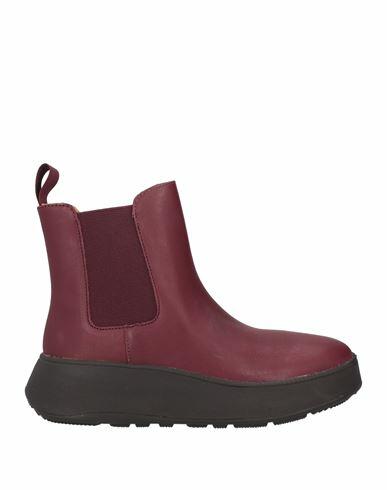 Fitflop Woman Ankle boots Burgundy Soft Leather Cover