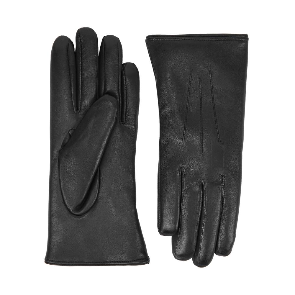 Dents Ripley Fur-lined Leather Gloves - Black Cover