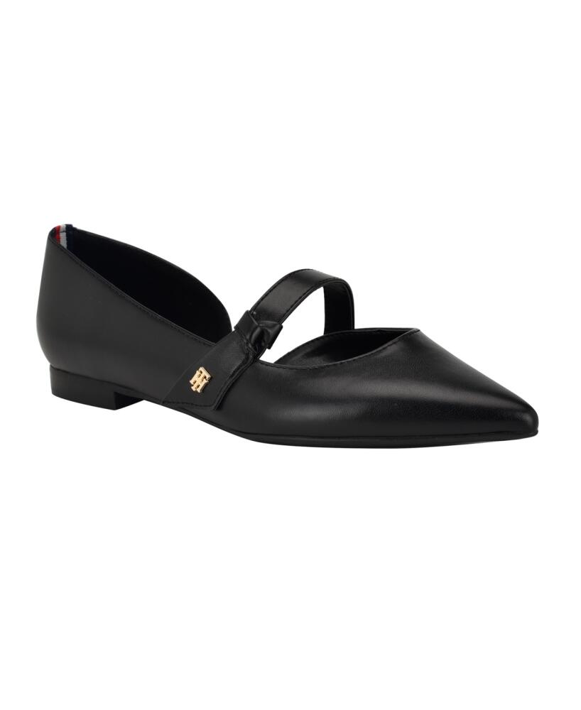 Tommy Hilfiger Women's Venny Pointed Toe Dress Flats - Black Cover