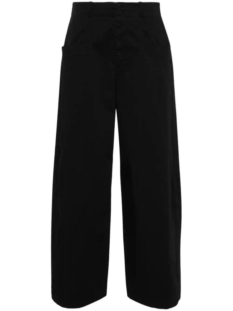 Transit poplin palazzo pants - Black Cover