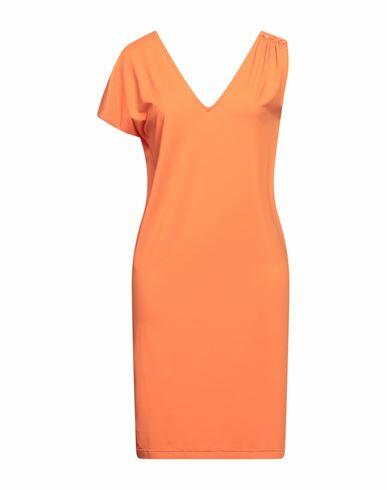 Fisico Woman Mini dress Orange Polyamide, Elastane Cover