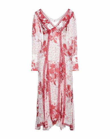 Ermanno Scervino Woman Maxi dress Red Silk, Polyester, Polyamide Cover